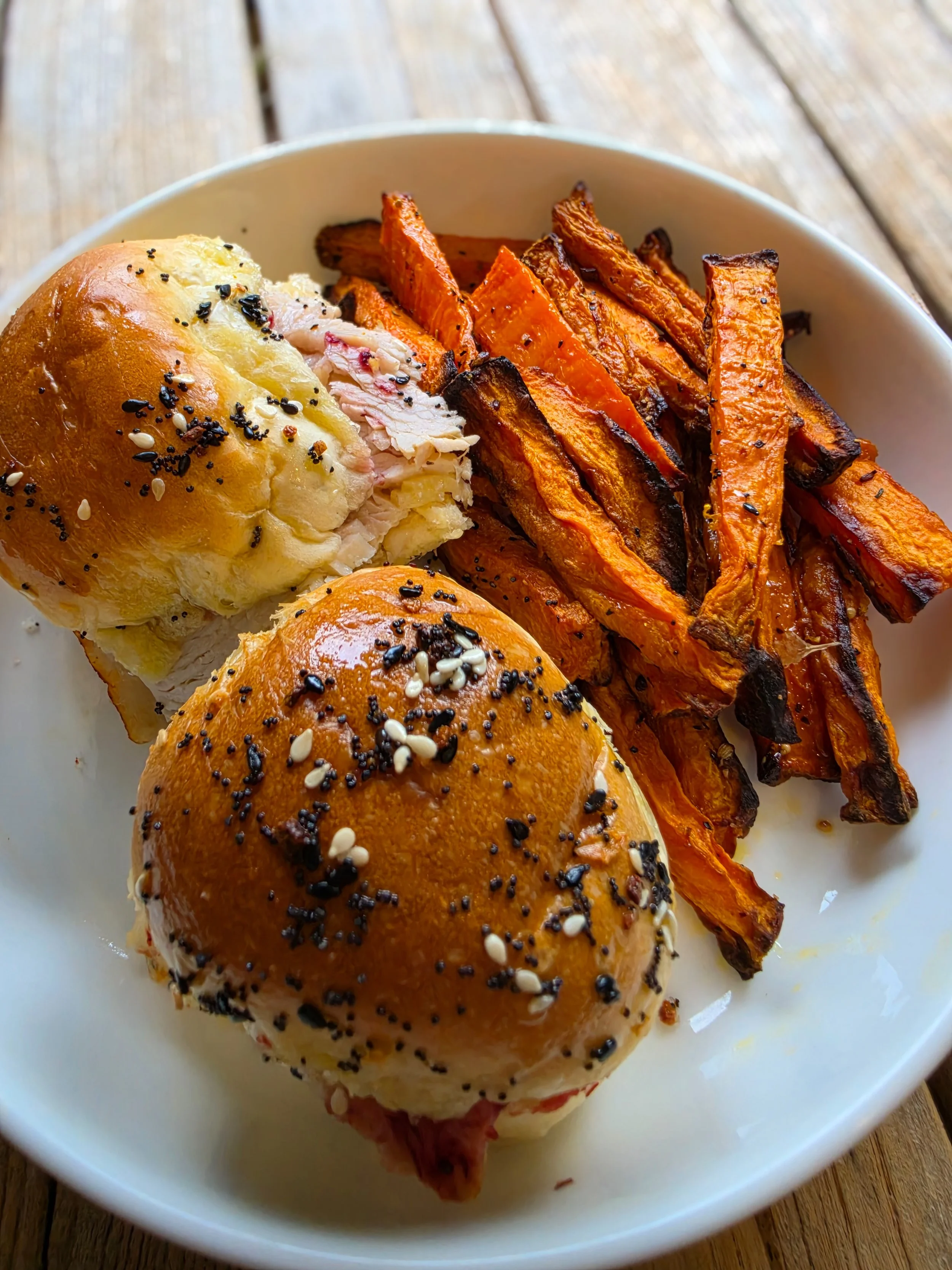 Turkey Sliders &amp; Yam Fries