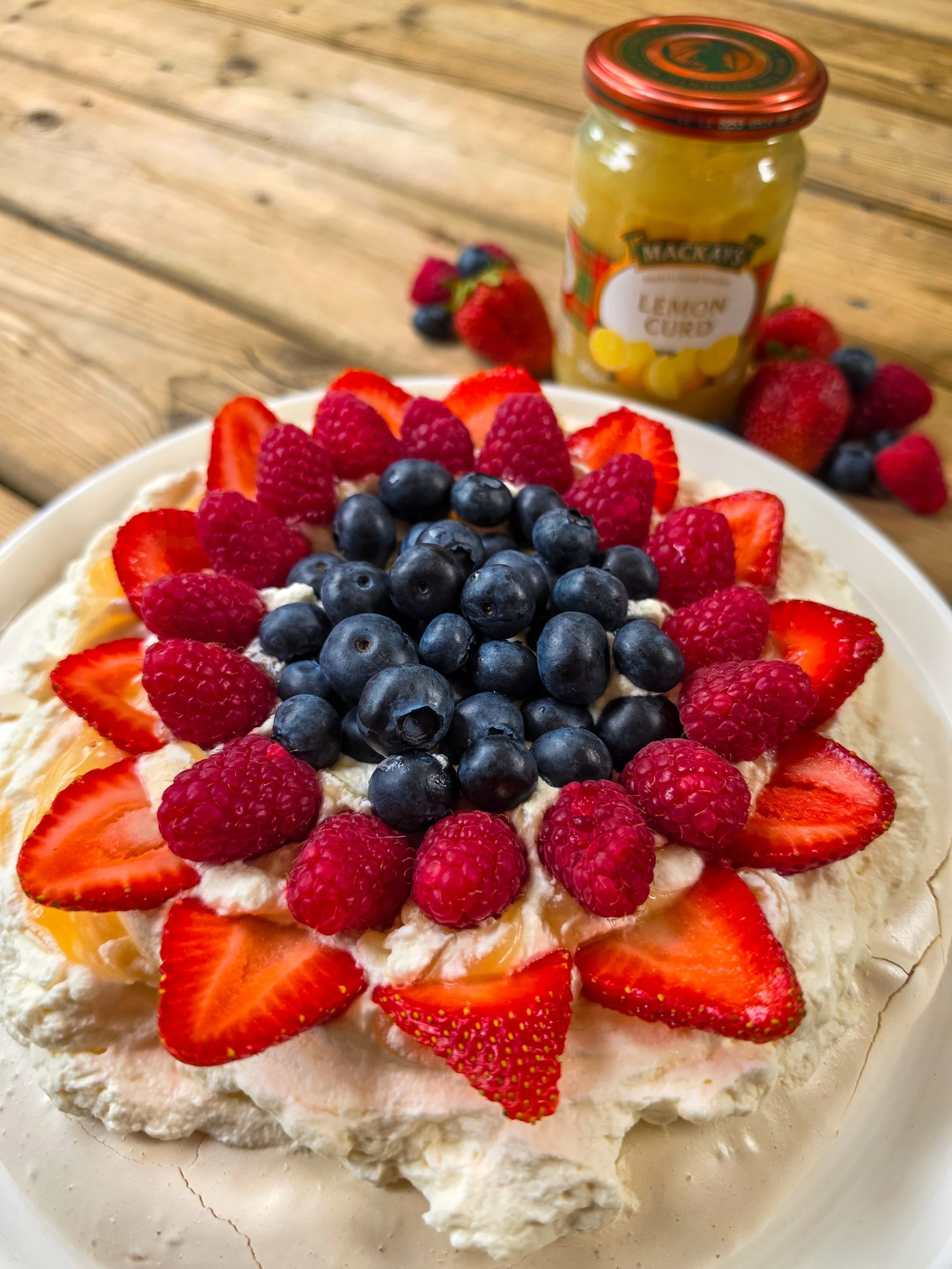 Berry Lemon Pavlova