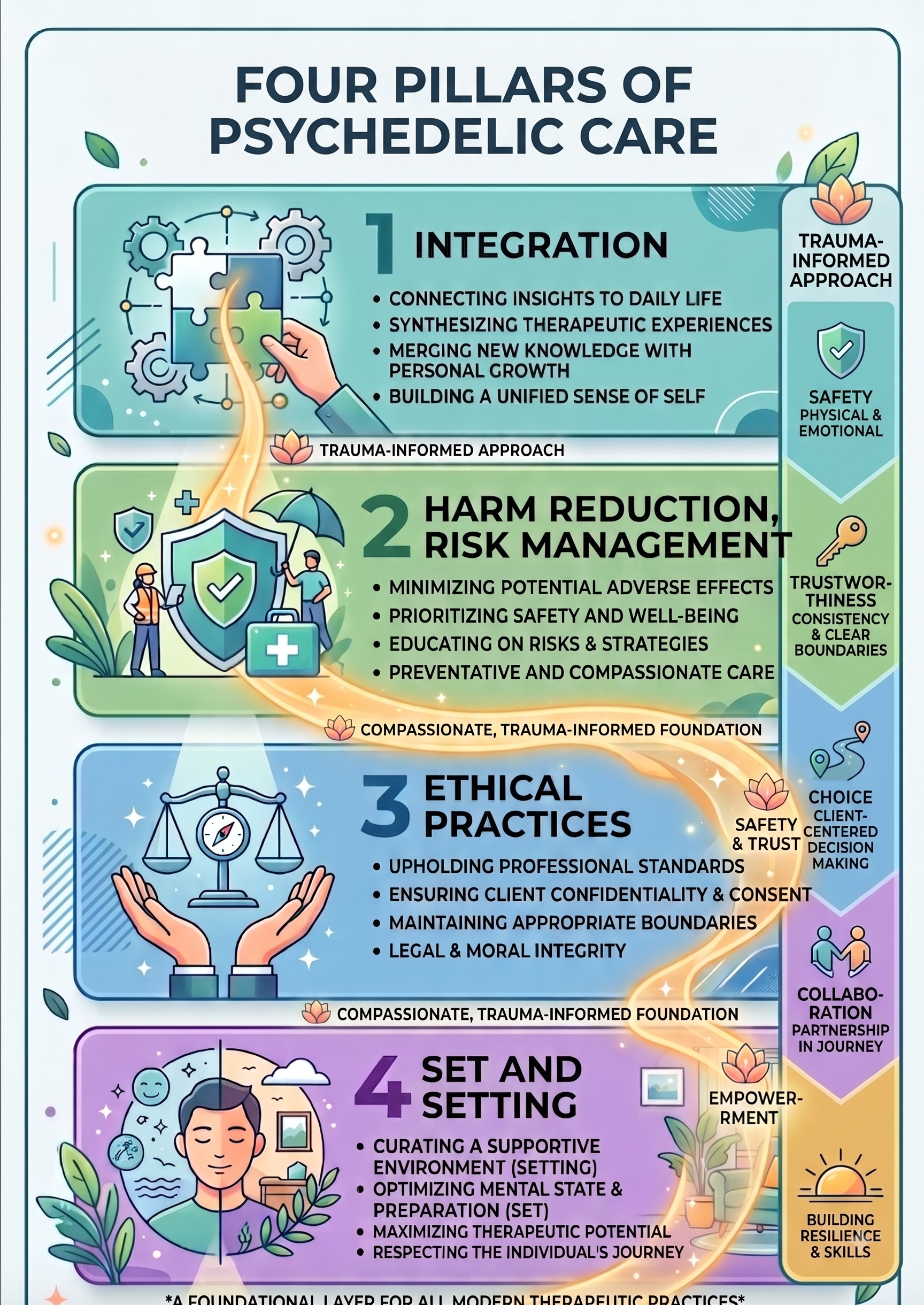 The Four Pillars of Good Psychedelic Care