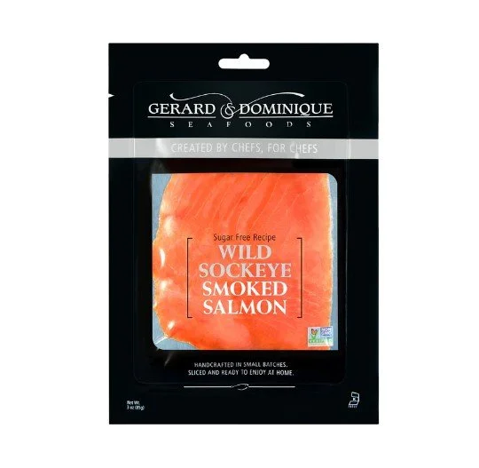 Wild Sockeye Smoked Salmon Lox 3oz — Sound Bites Delivers