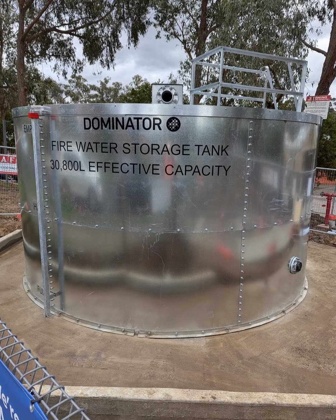Fire tank installation complete at Croydon, ensuring reliable water storage for emergencies 🚒 🆘