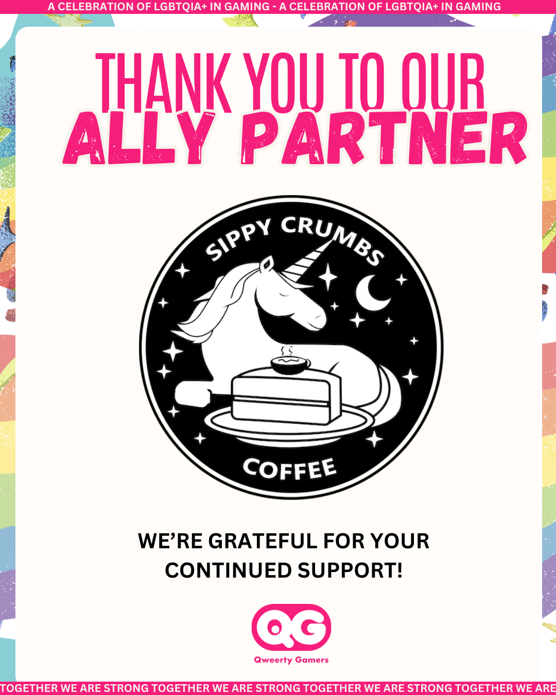 Thank you to our Ally Partner: Sippycrumbs