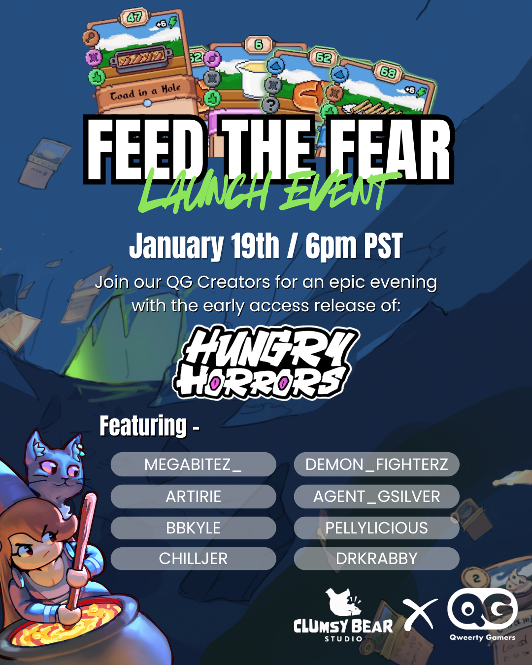 Feed the Fear Event: Hungry Horrors EA Launch! (Digital and IRL)