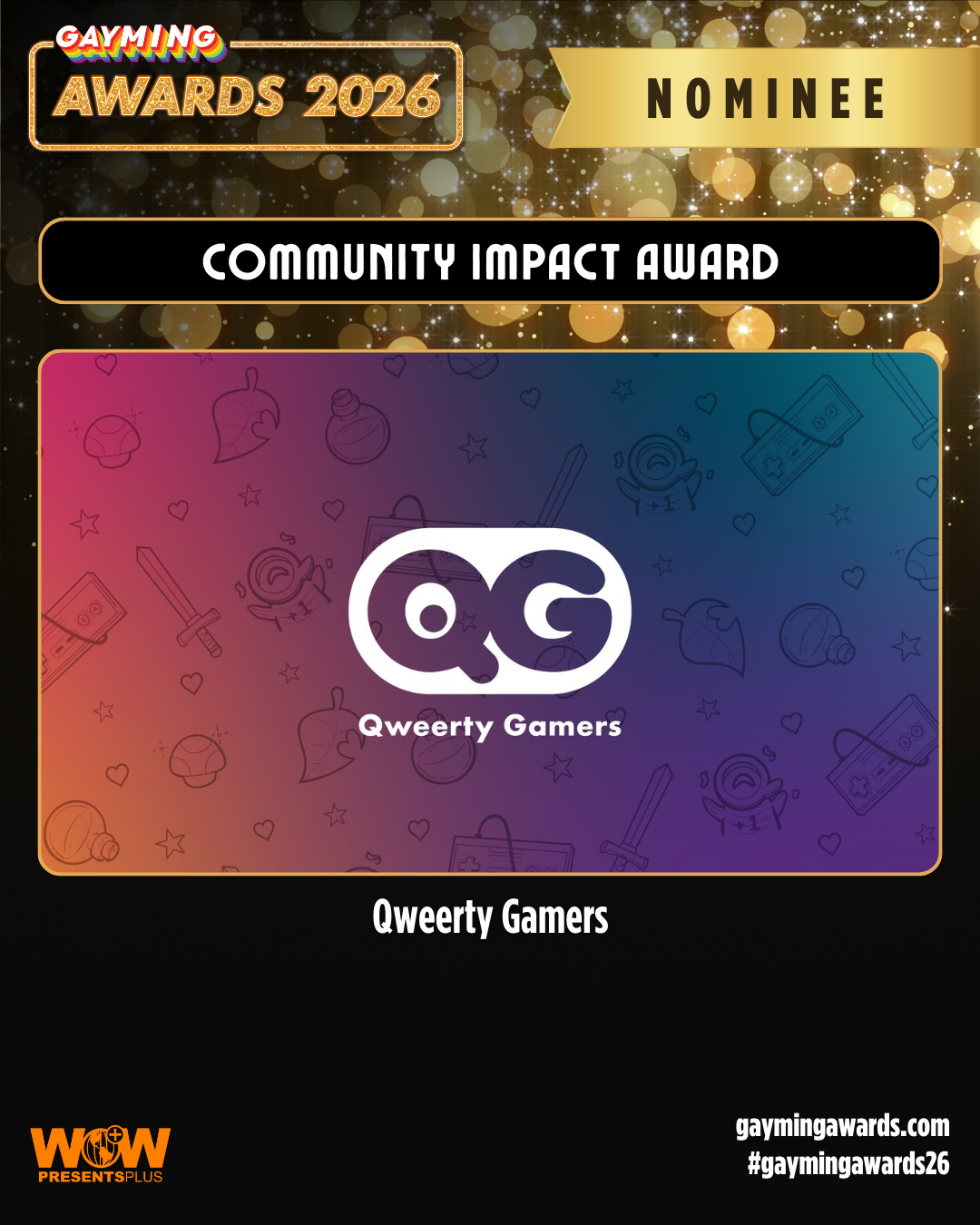Vote for us! | Gayming Awards Community Impact Award