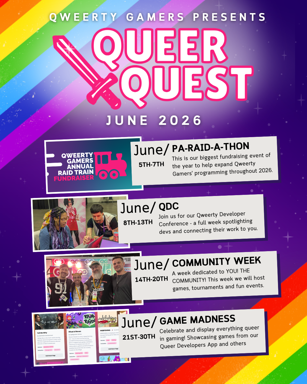 Your citizens need you: Enlist in Queer Quest this June!