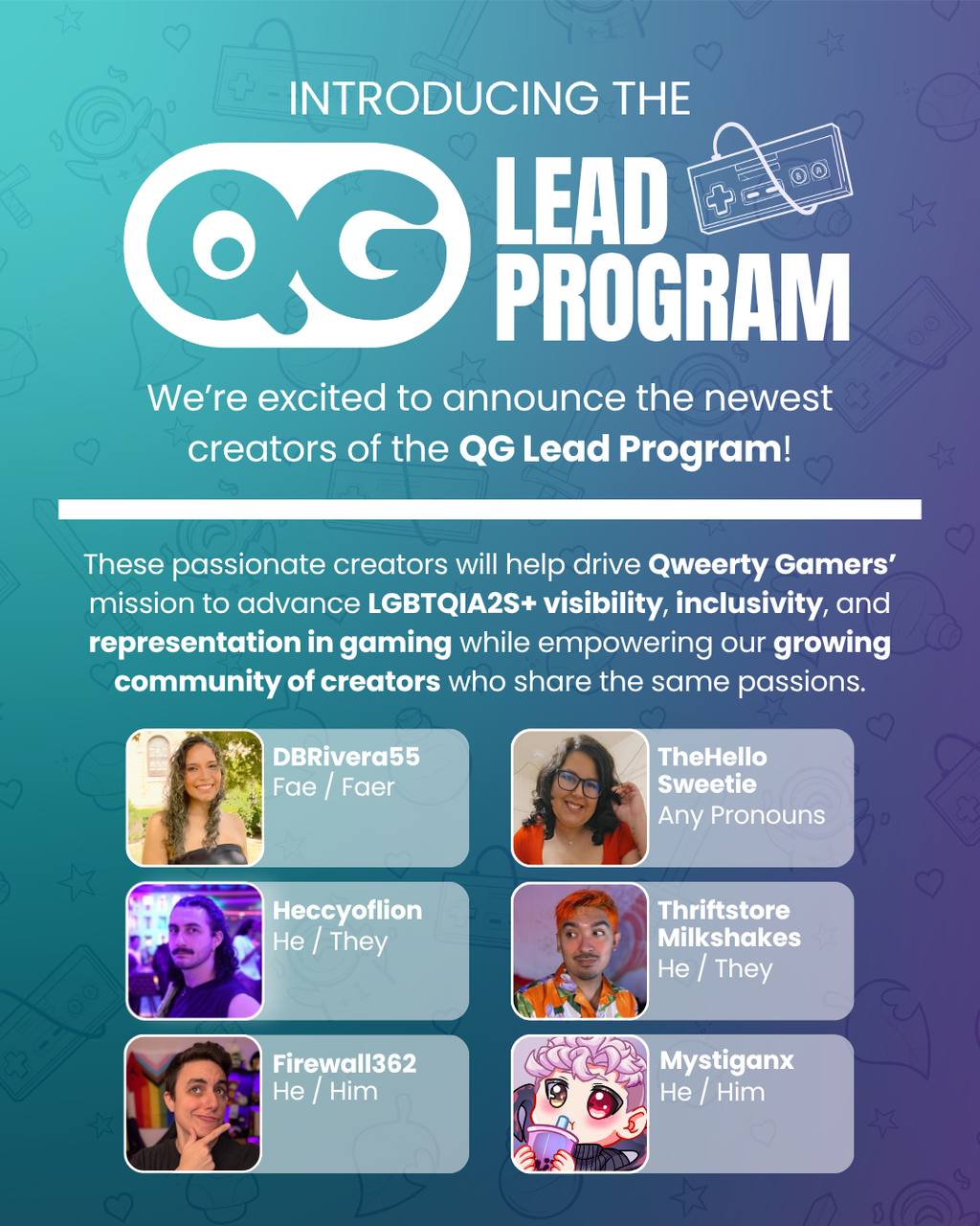 New: QG Lead Program