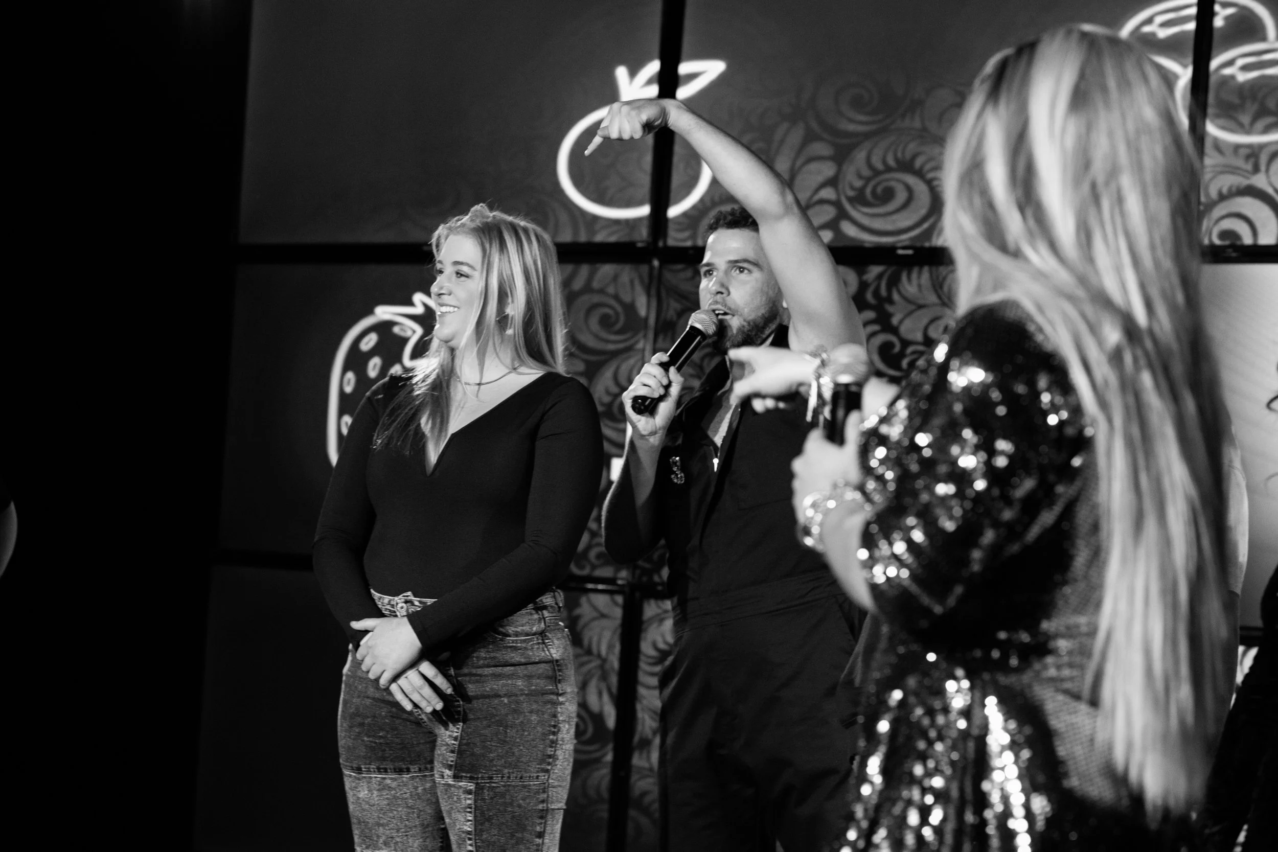 Winner of halftime game at Steven Zakari's Froot Basket Los Angeles