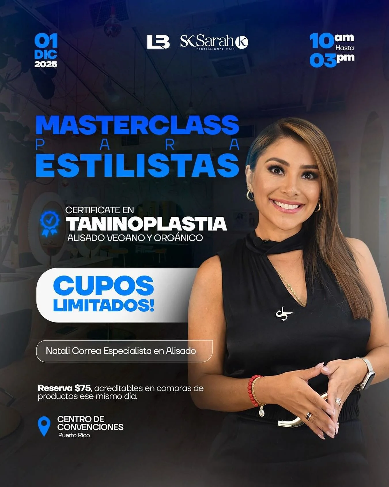 ⭐️NO TE LO PIERDAS NUEVAMENTE MASTERCLASS 

💕SARAH K CON LA INSTRUCTORA NATALIE CORREA 

🔖SEPARA TU ESPACIO YA 

📲COMUN&Iacute;CATE AL 787-860-2193 WhatsApp