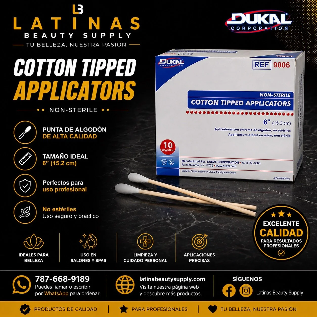 ✨ Calidad profesional en cada detalle ✨

Eleva tus servicios con nuestros Applicators de grado profesional 💯

🧴 Glycolic Applicators
✔️ Doble punta para mayor precisi&oacute;n
✔️ Mango perforado para mejor control
✔️ Ideales para tratamientos facia