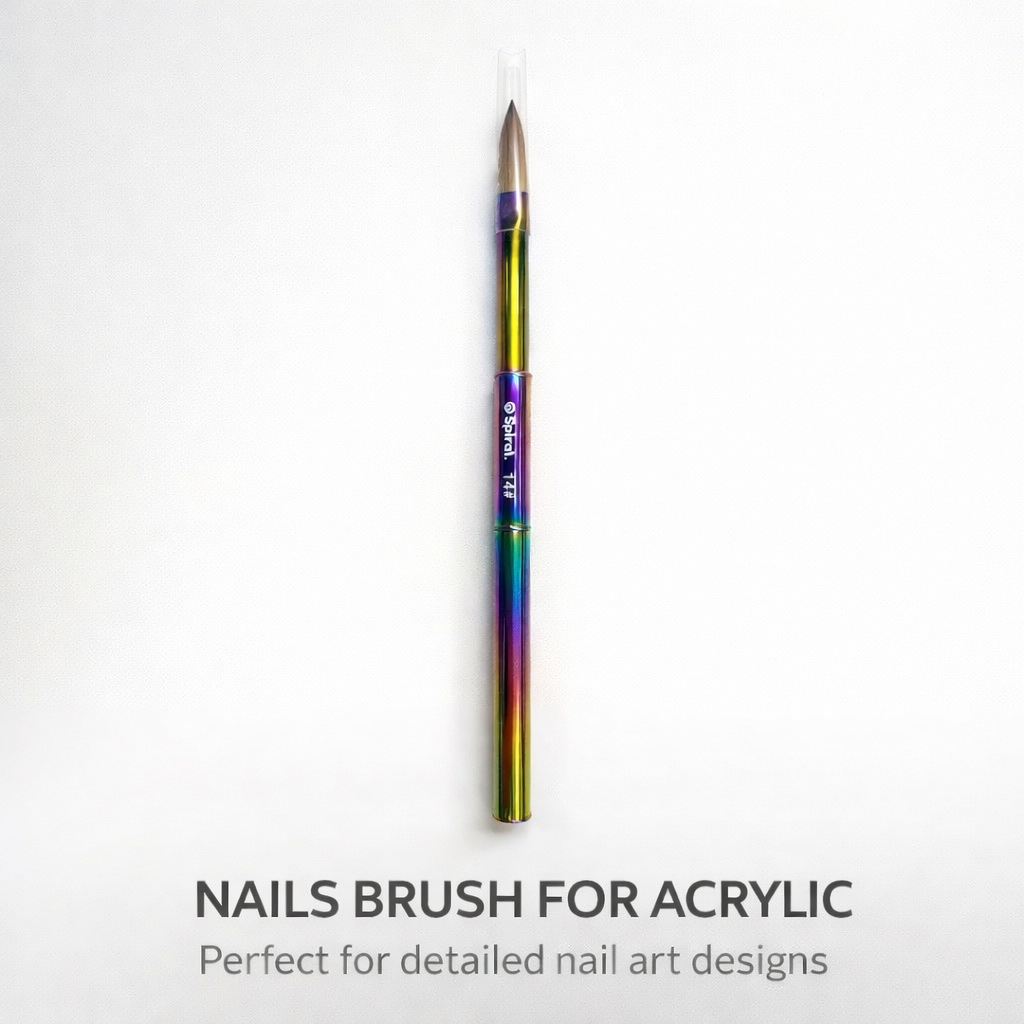 Spiral Chameleon Acrylic Brush #14