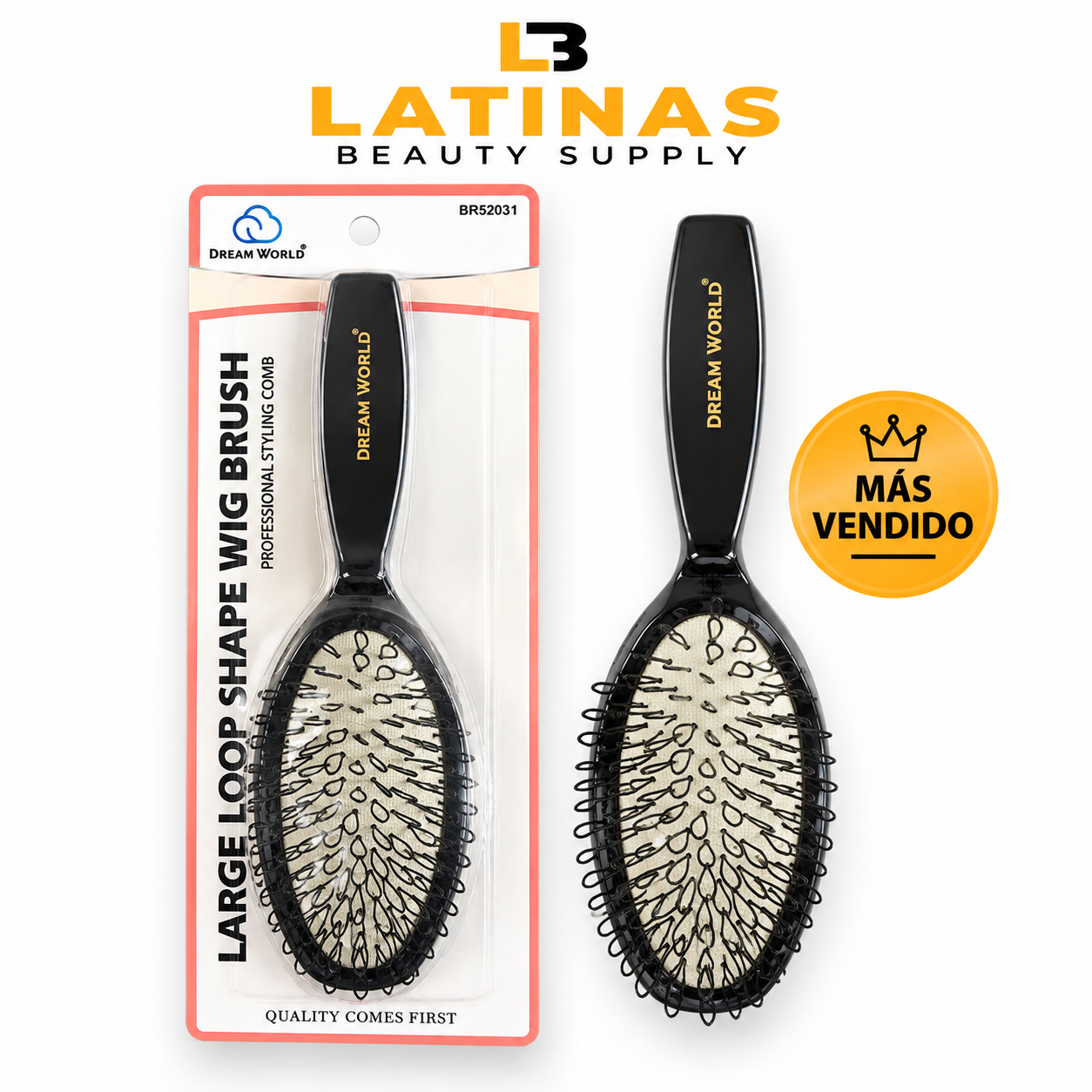 DREAM WORLD LARGE LOOP SHAPE WIG BRUSH