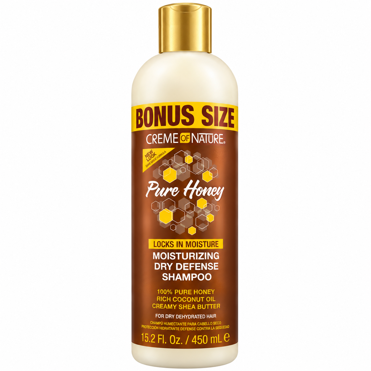 CREAM OF NATURE PURE HONEY MOIST SHAMPOO 15.2.OZ