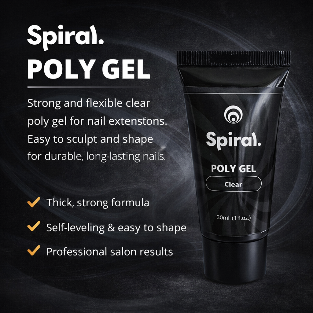 SPIRAL POLY GEL CLEAR 1.OZ