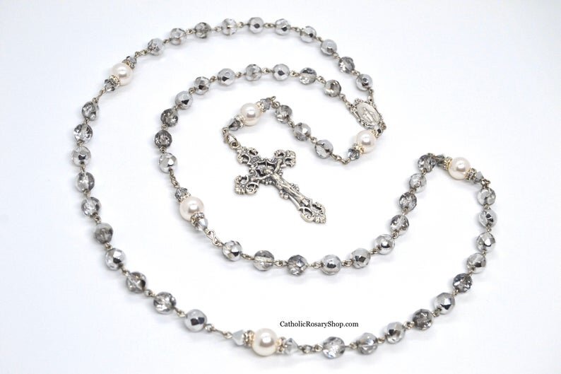12 x Wholesale Bulk Lady of Guadalupe Pearl Rosary Necklace for Baptism,  Weddin - Walmart.com