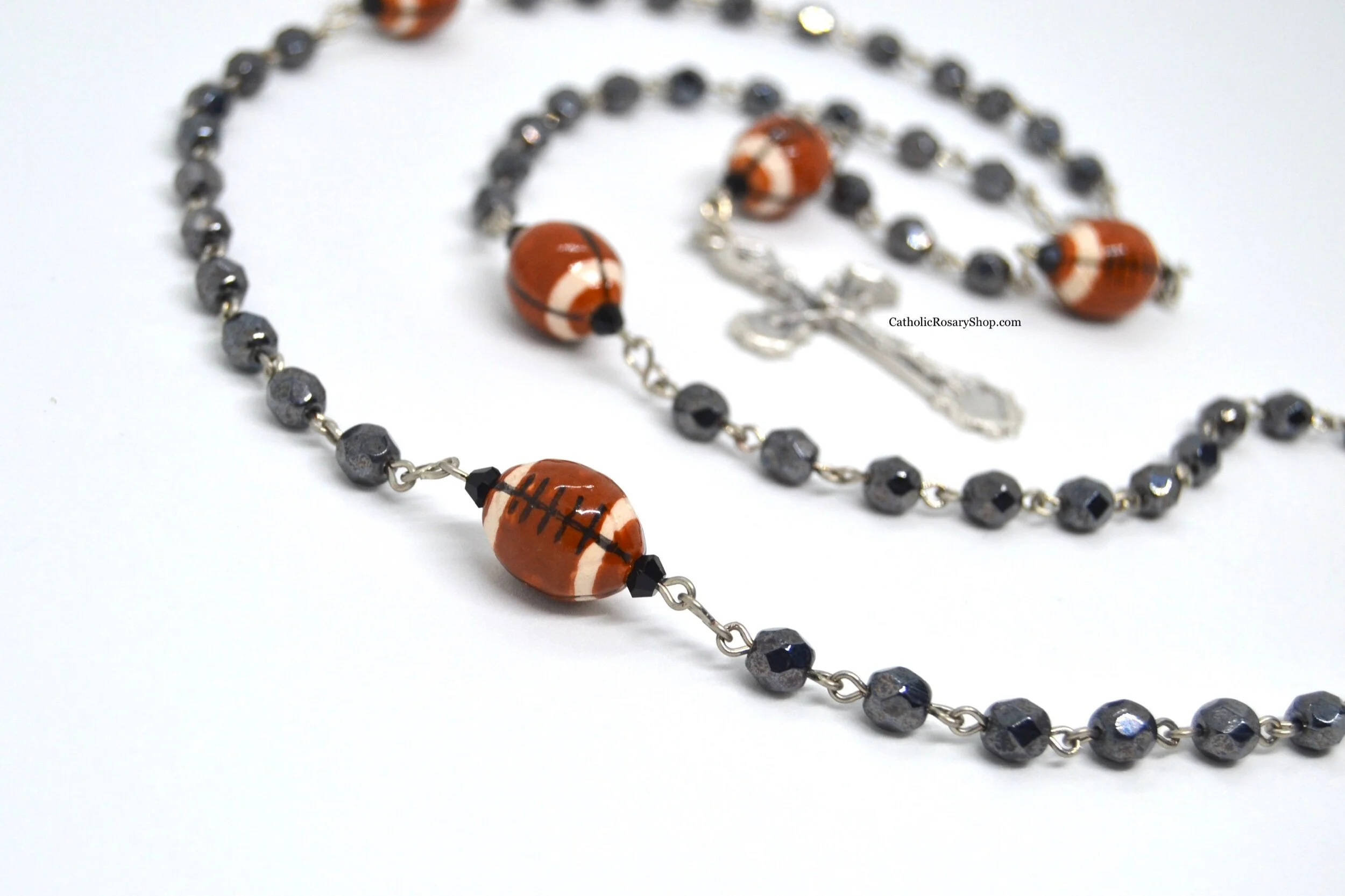 Football Rosary for Men and Boys | Personalized Sports Rosary
