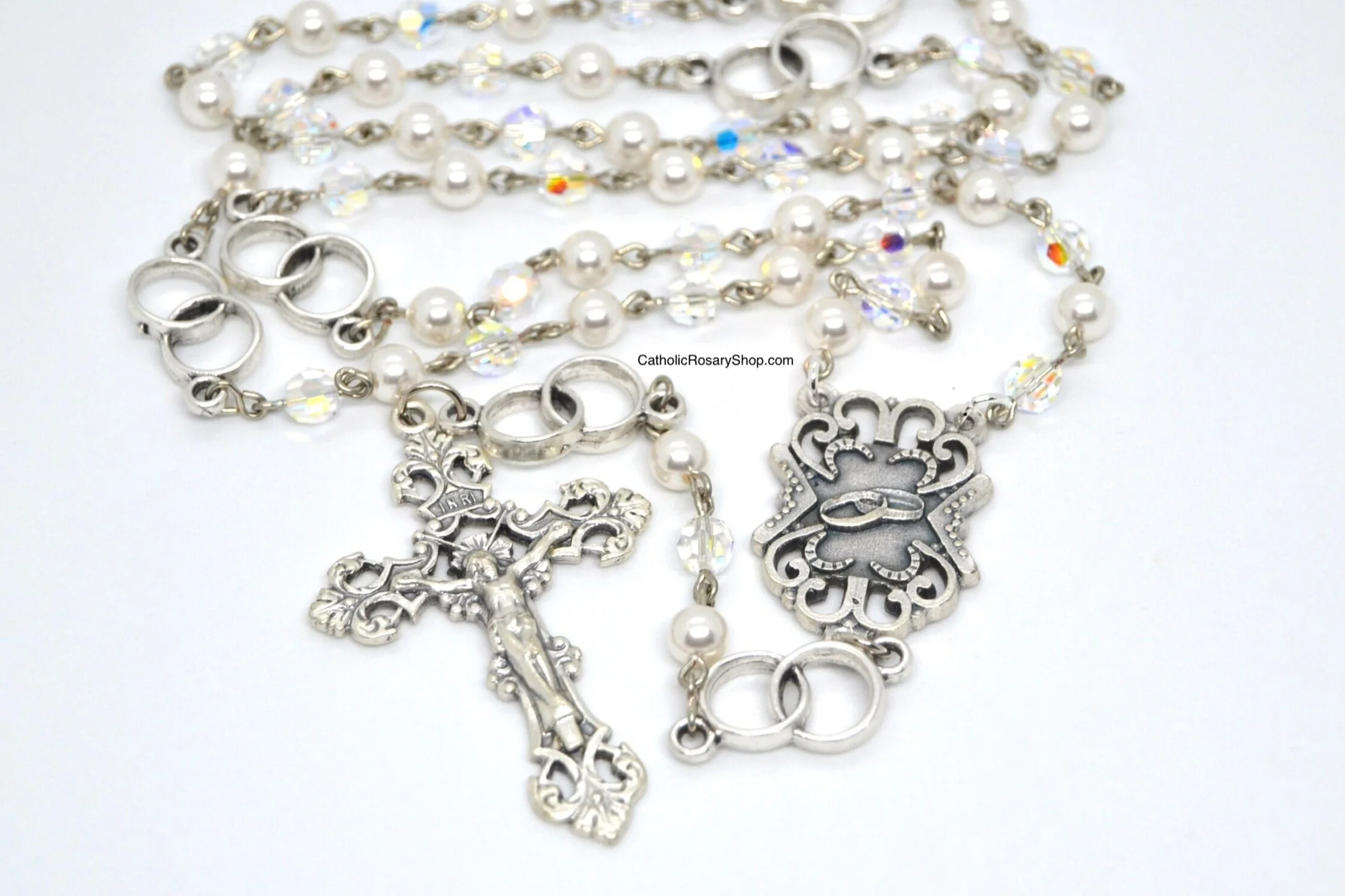 Marriage Rosary | Double Wedding Rings | Wedding Rosary