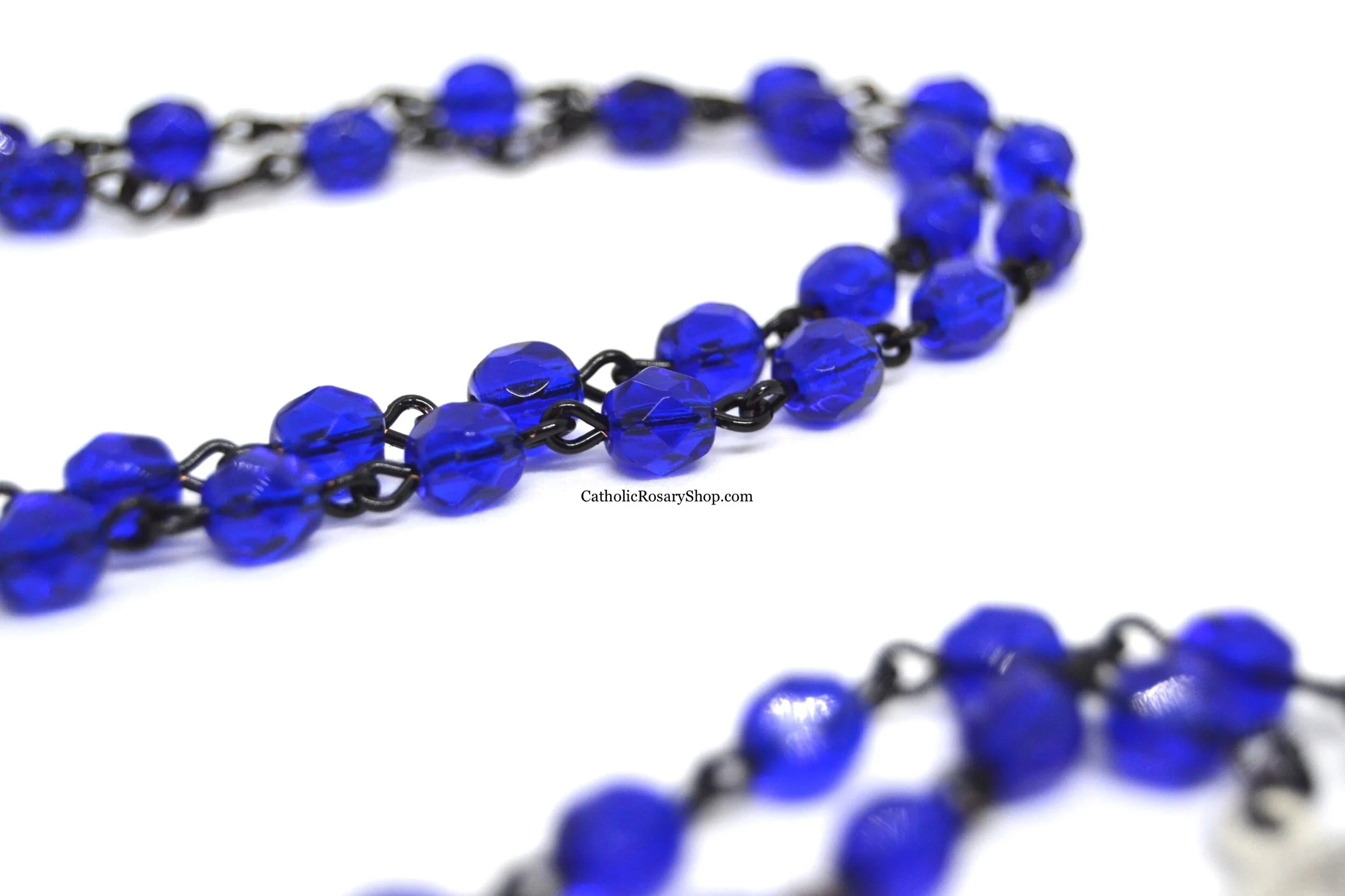 Thin Blue Line Rosary for Law Enforcement | Police Officer's Rosary | Police Academy Graduation Gifts | Personalized Police Gifts | CatholicRosaryShop.com