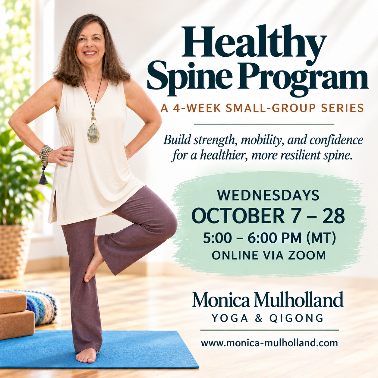 Healthy Spine Program: October 7-28, 2026
