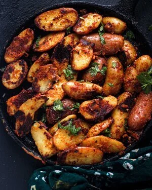 Harissa Roasted Potatoes
