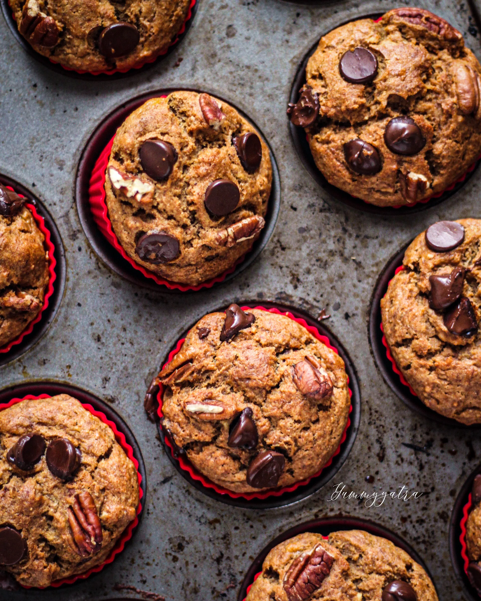 Chai-Spiced Whole Wheat Banana Muffins