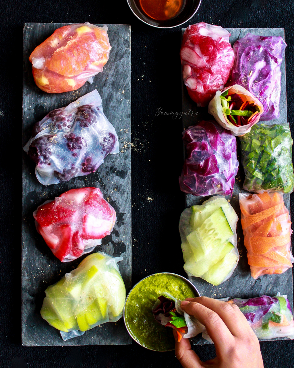Tangy-Spiced Rice Paper Rolls