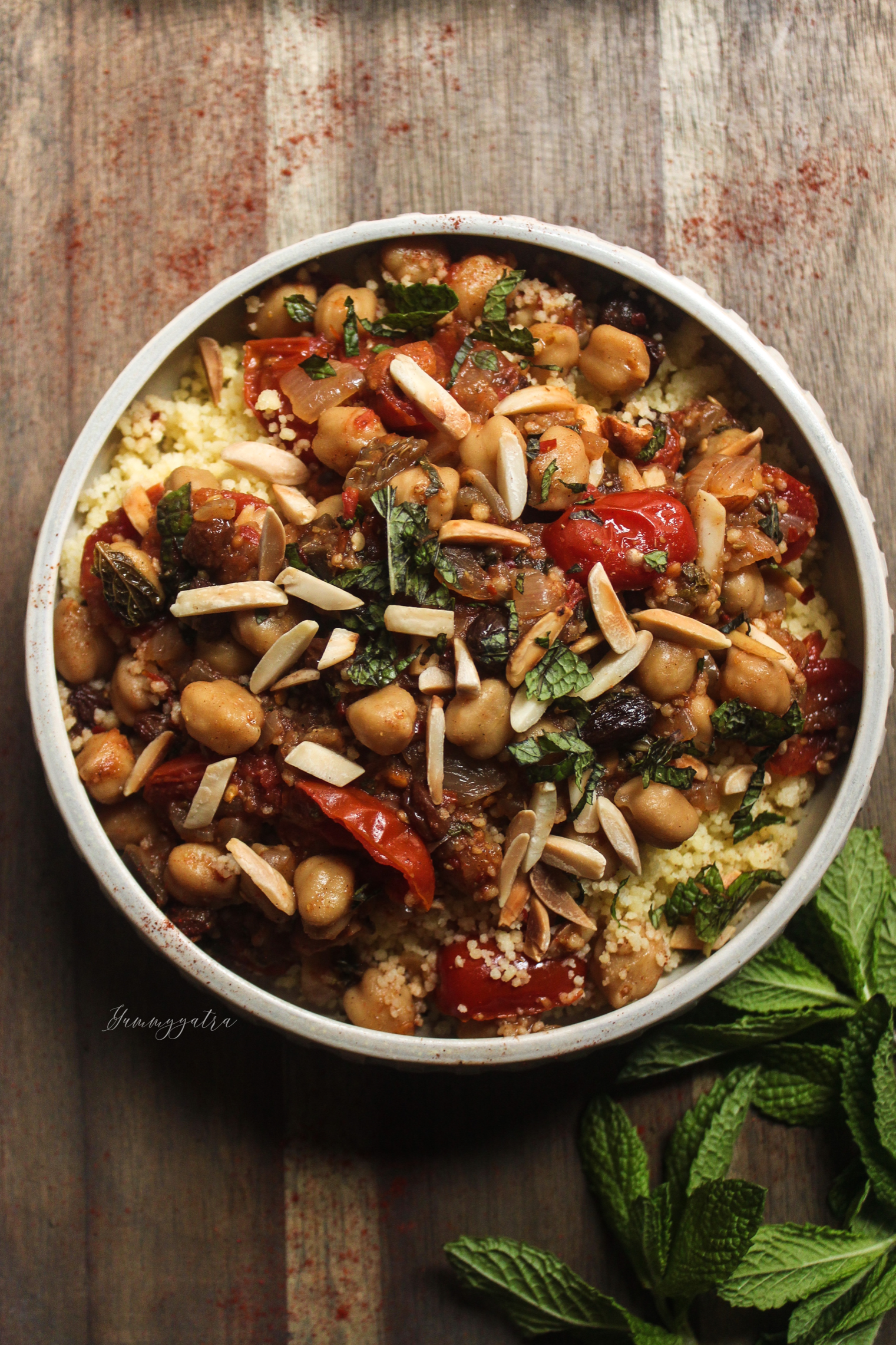  Chickpeas and Eggplant stew