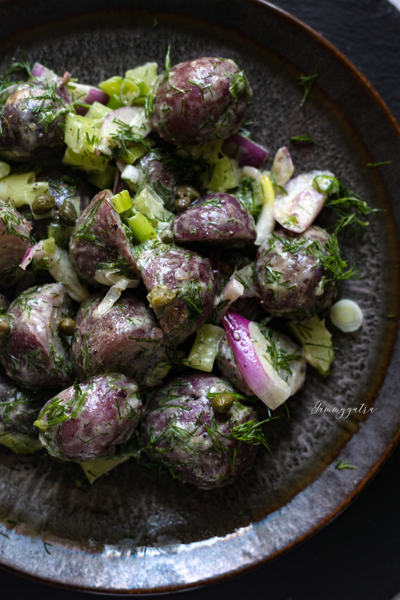 Potato Salad with Dill and Scallions
