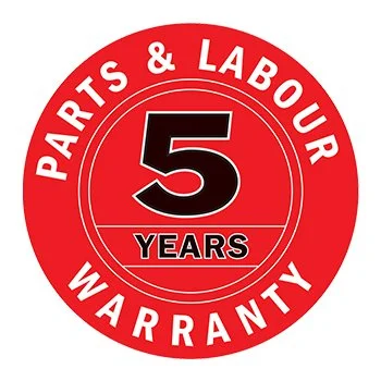 5 Year warranty