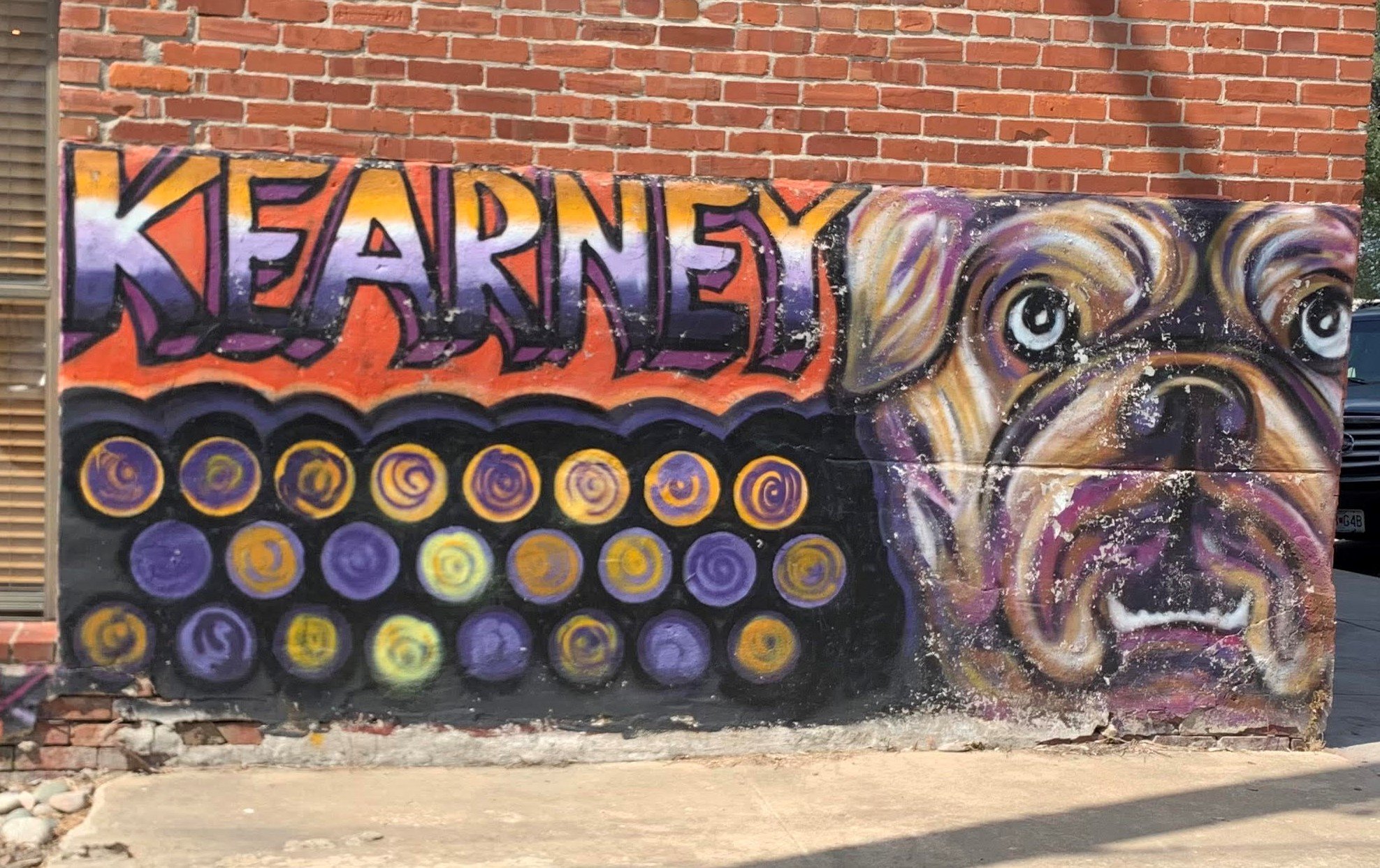  Video Fizz Kearney Bulldog Mural Before  