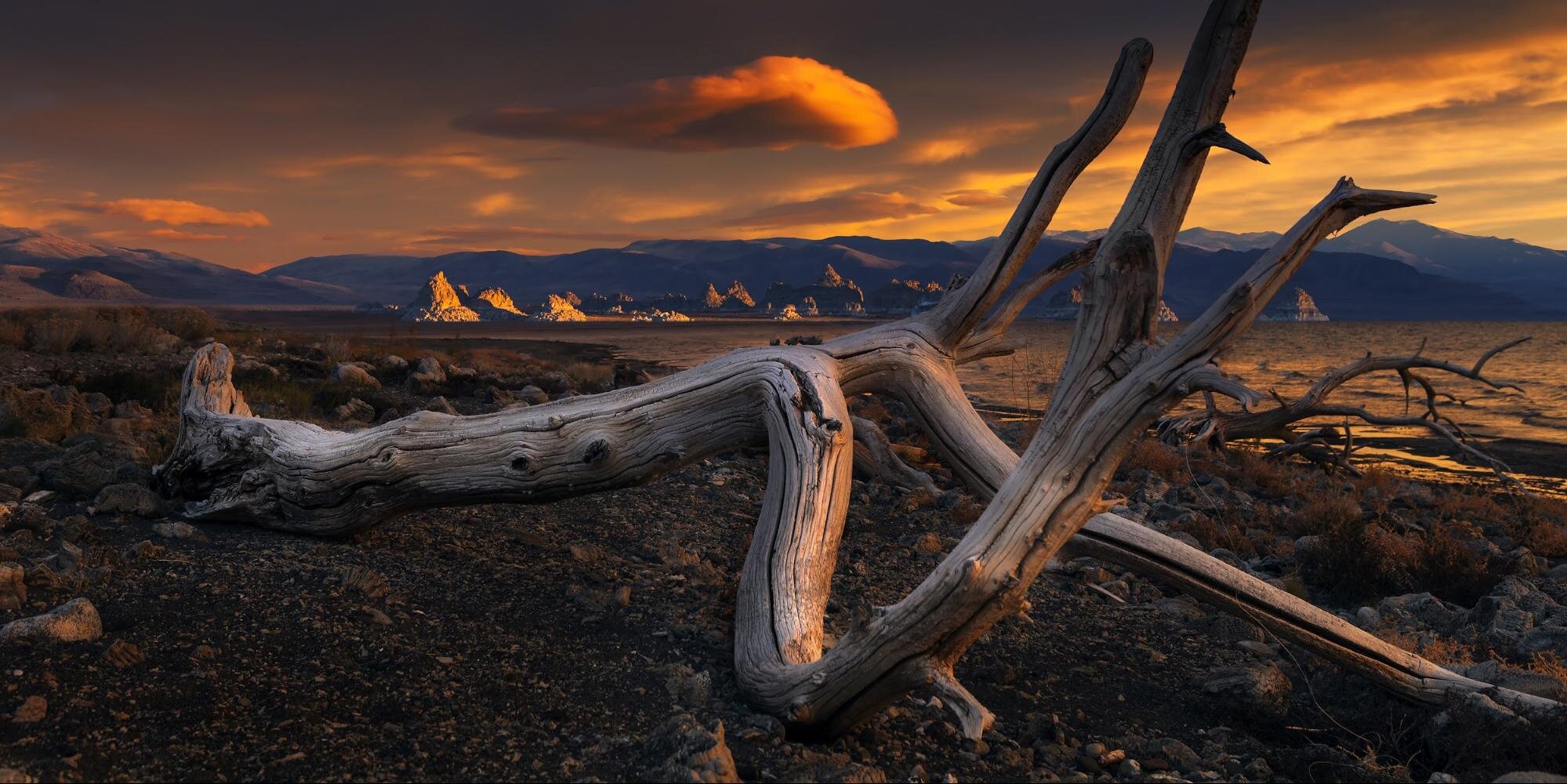 Sunset Near Pyramid Lake