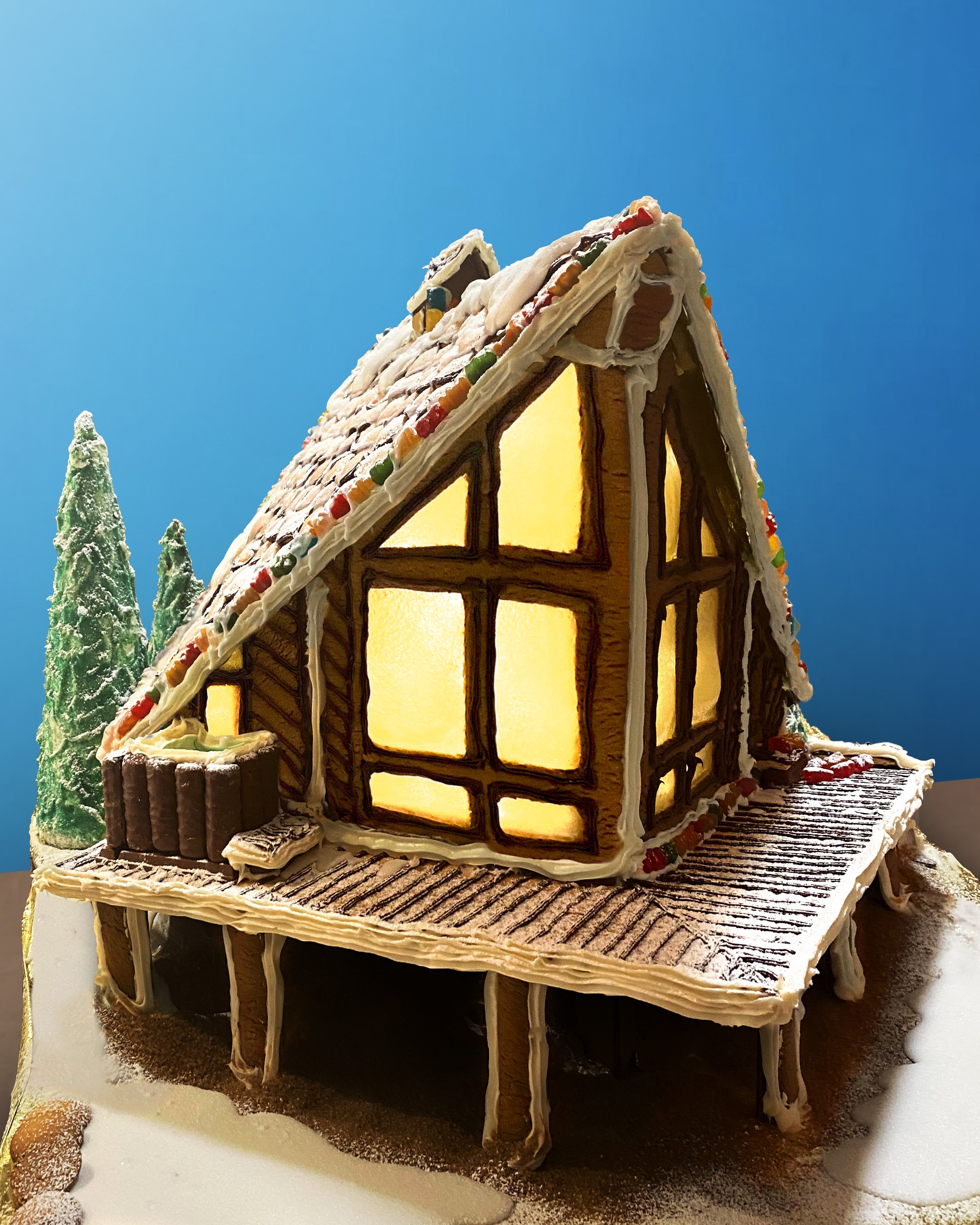 Peter Williams Gingerbread Midcentury Modern Cabin
