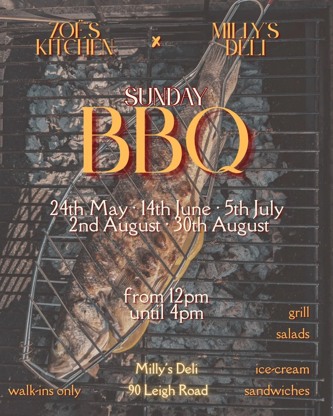 Sunday BBQ @ Milly’s Deli