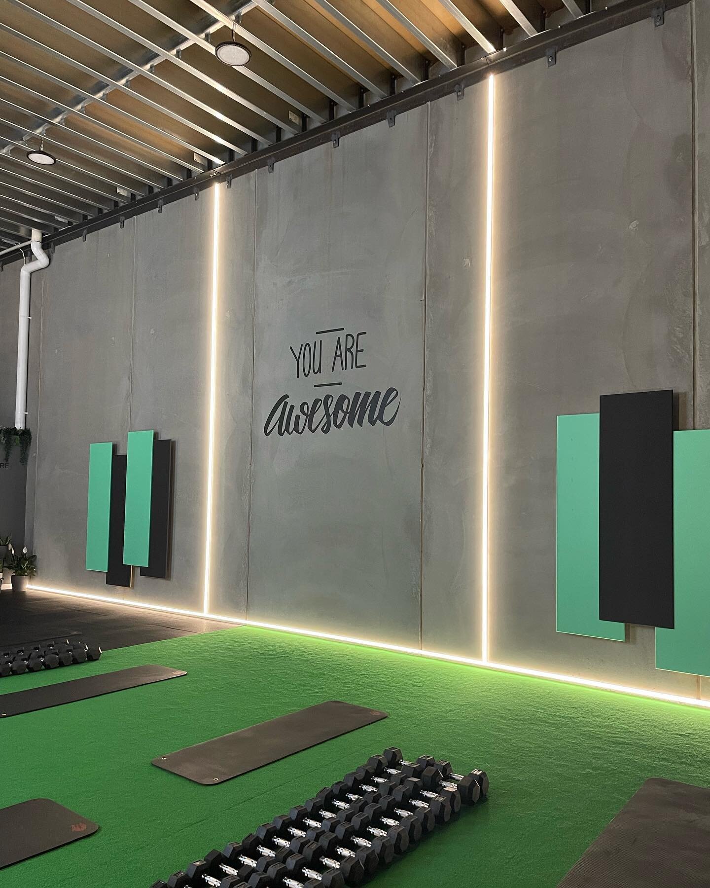 Fun little fit out for a boutique fitness studio in Melbourne&rsquo;s west.

Neon sign and 60m of surface mount led strip light bringing this former concrete jungle to life!