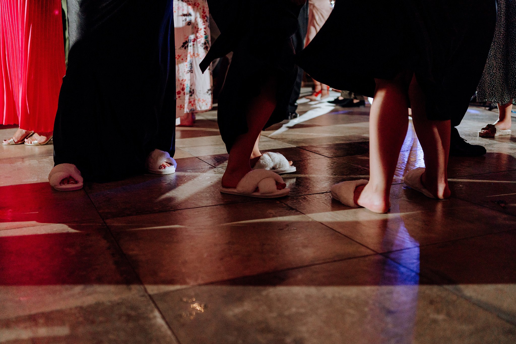 Slippers on the dancefloor