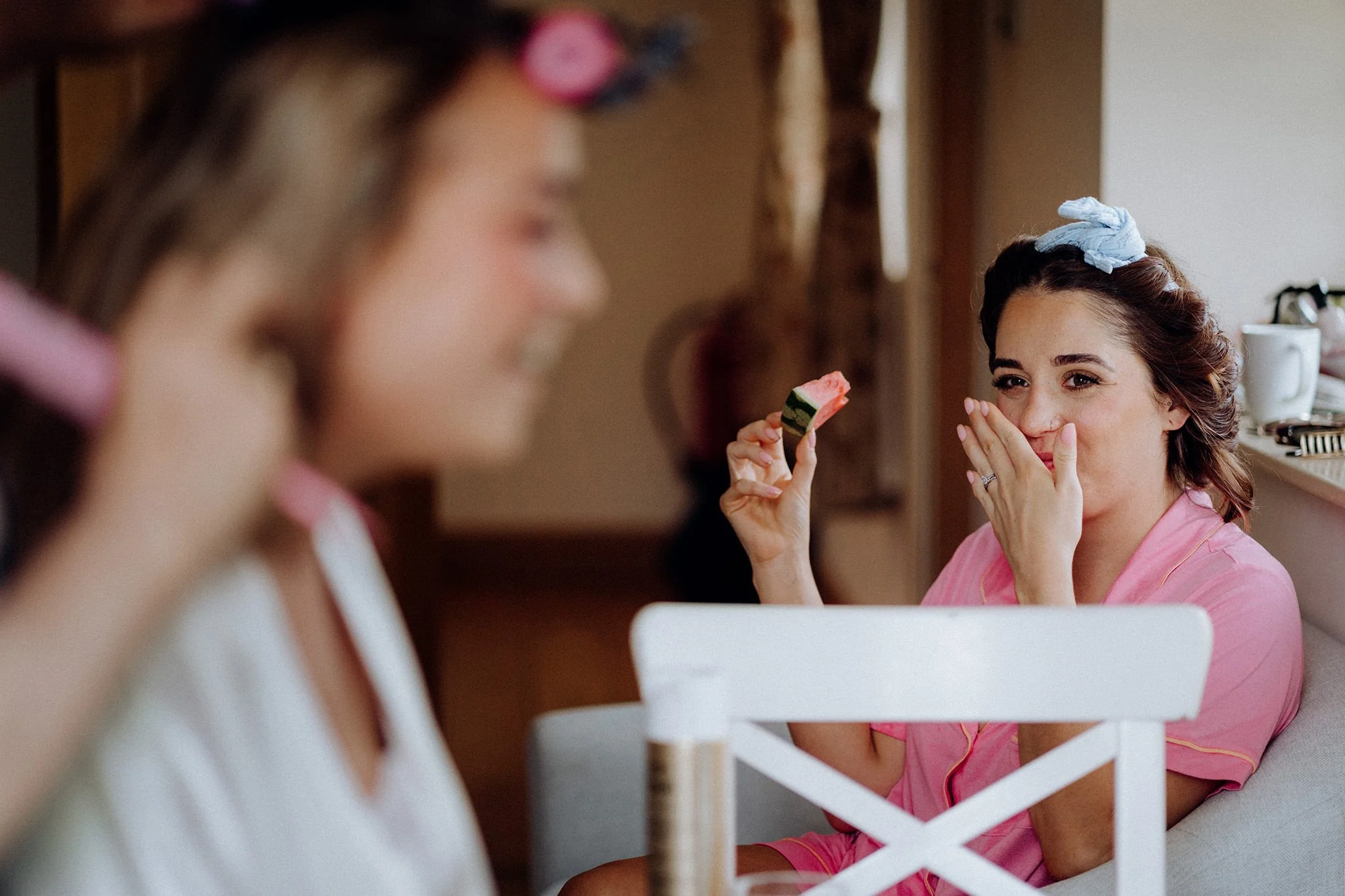 bridal prep at ribble valley holiday homes