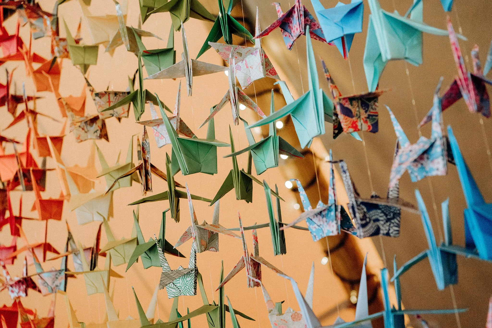 1000 paper cranes wedding tradition
