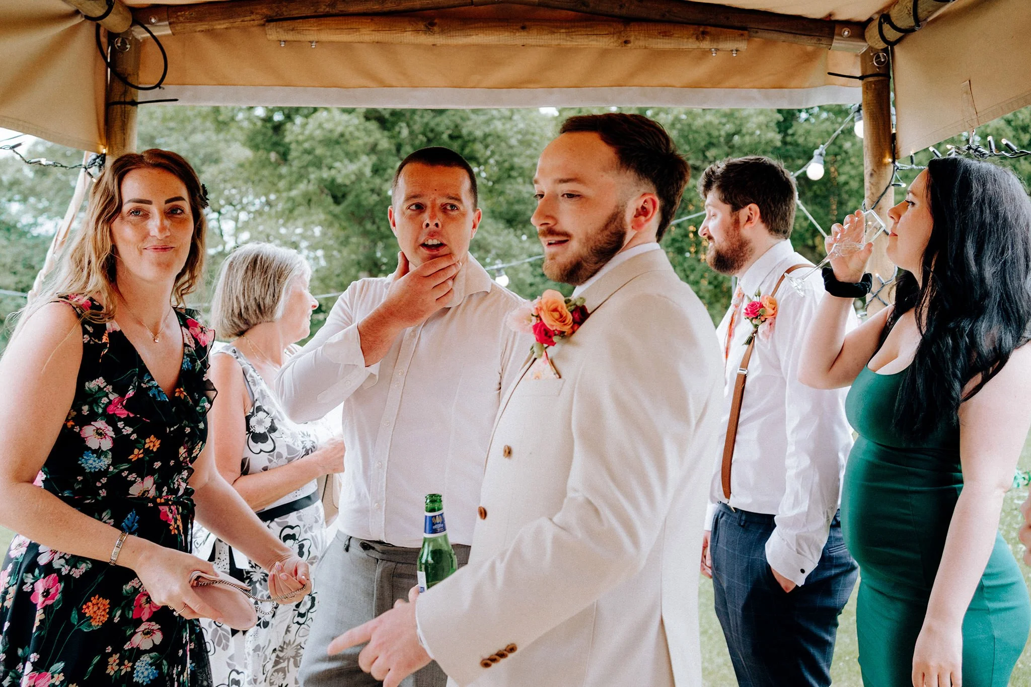 wedding guests tipis at riley green