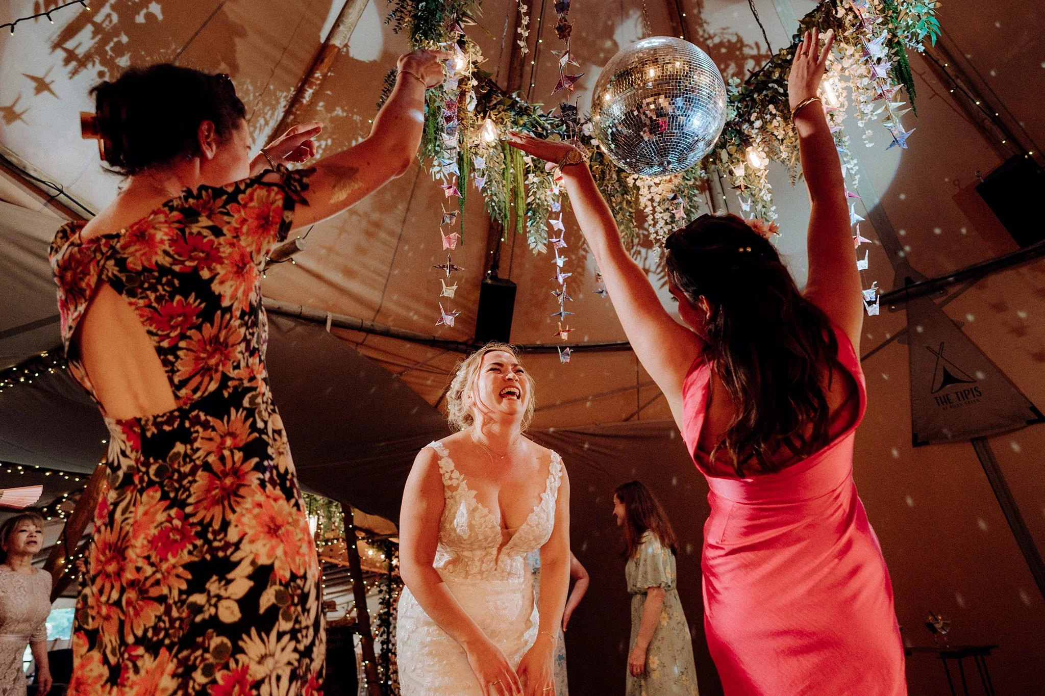 on the dancefloor at the tipis at riley green