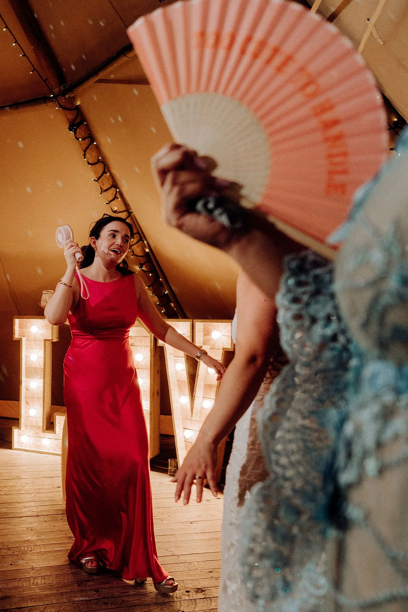 on the dancefloor at the tipis at riley green