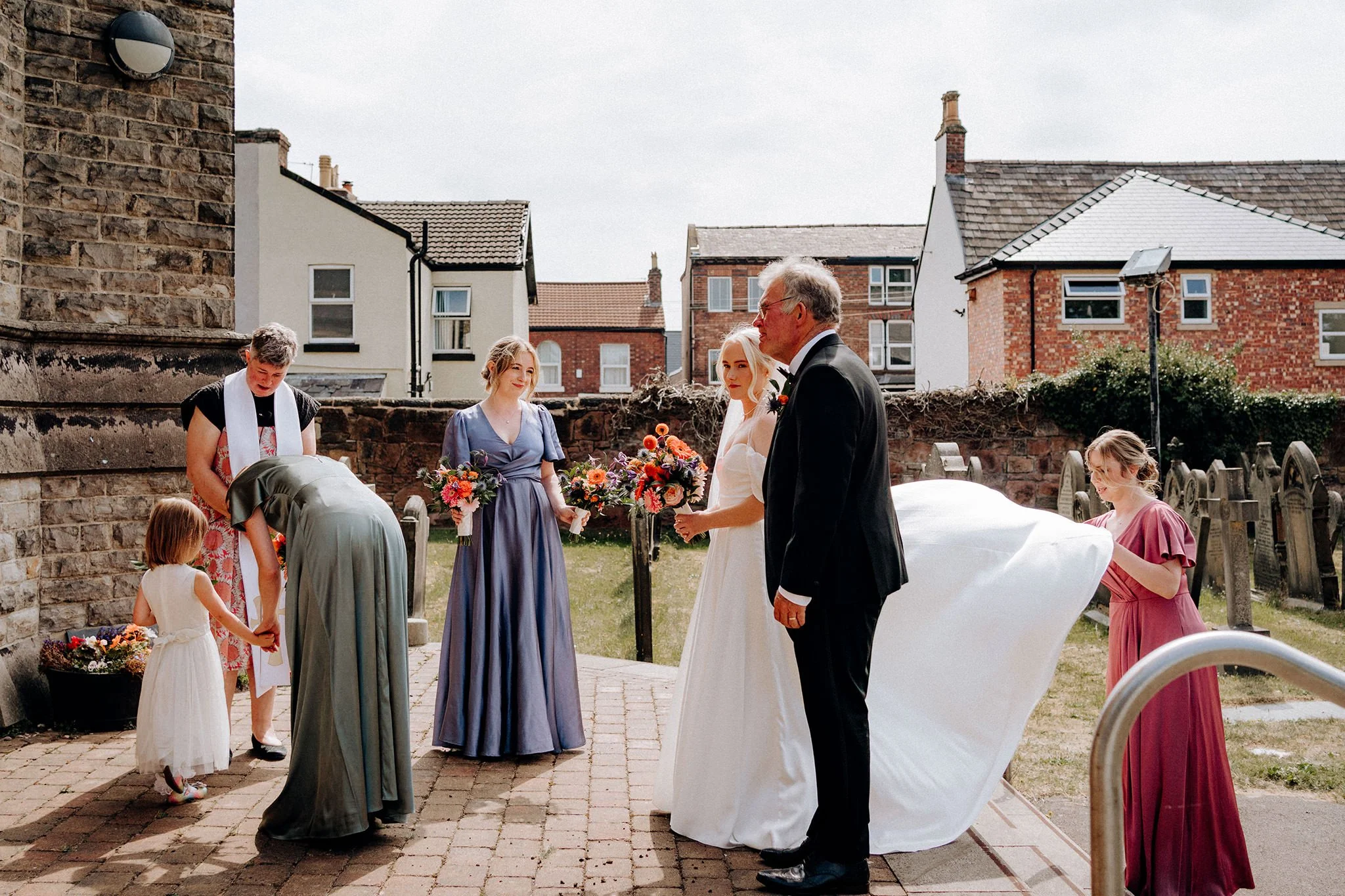 wedding ceremony at st luke's church