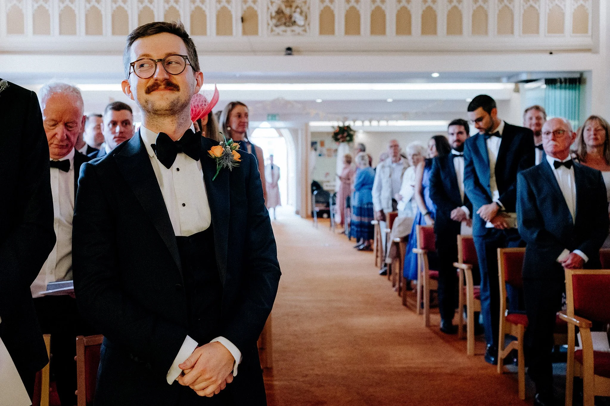 wedding ceremony at st luke's church