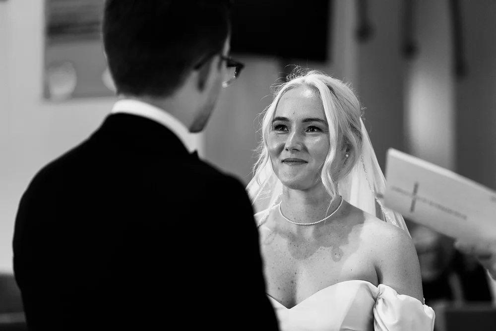wedding ceremony at st luke's church