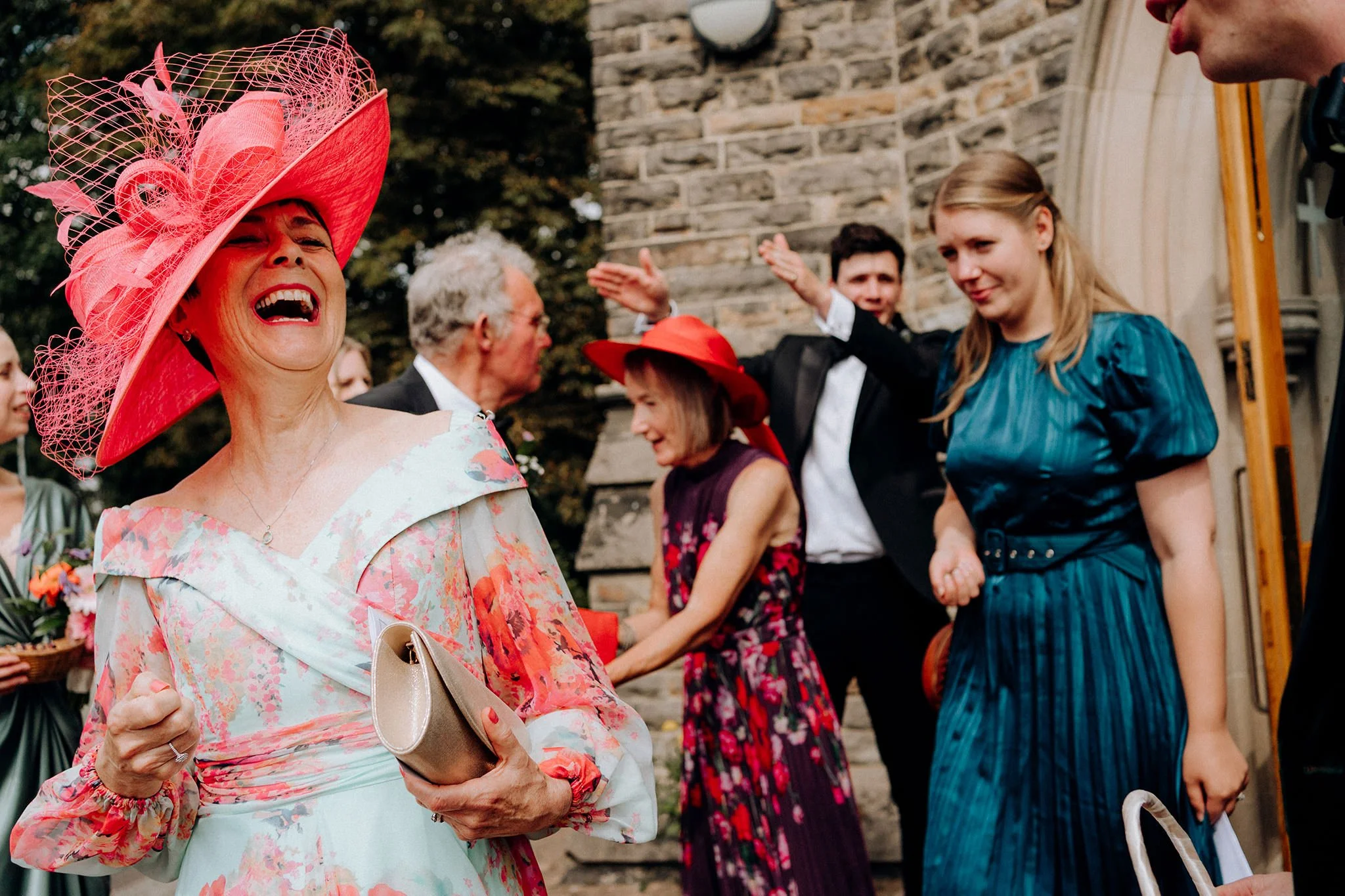 wedding ceremony at st luke's church