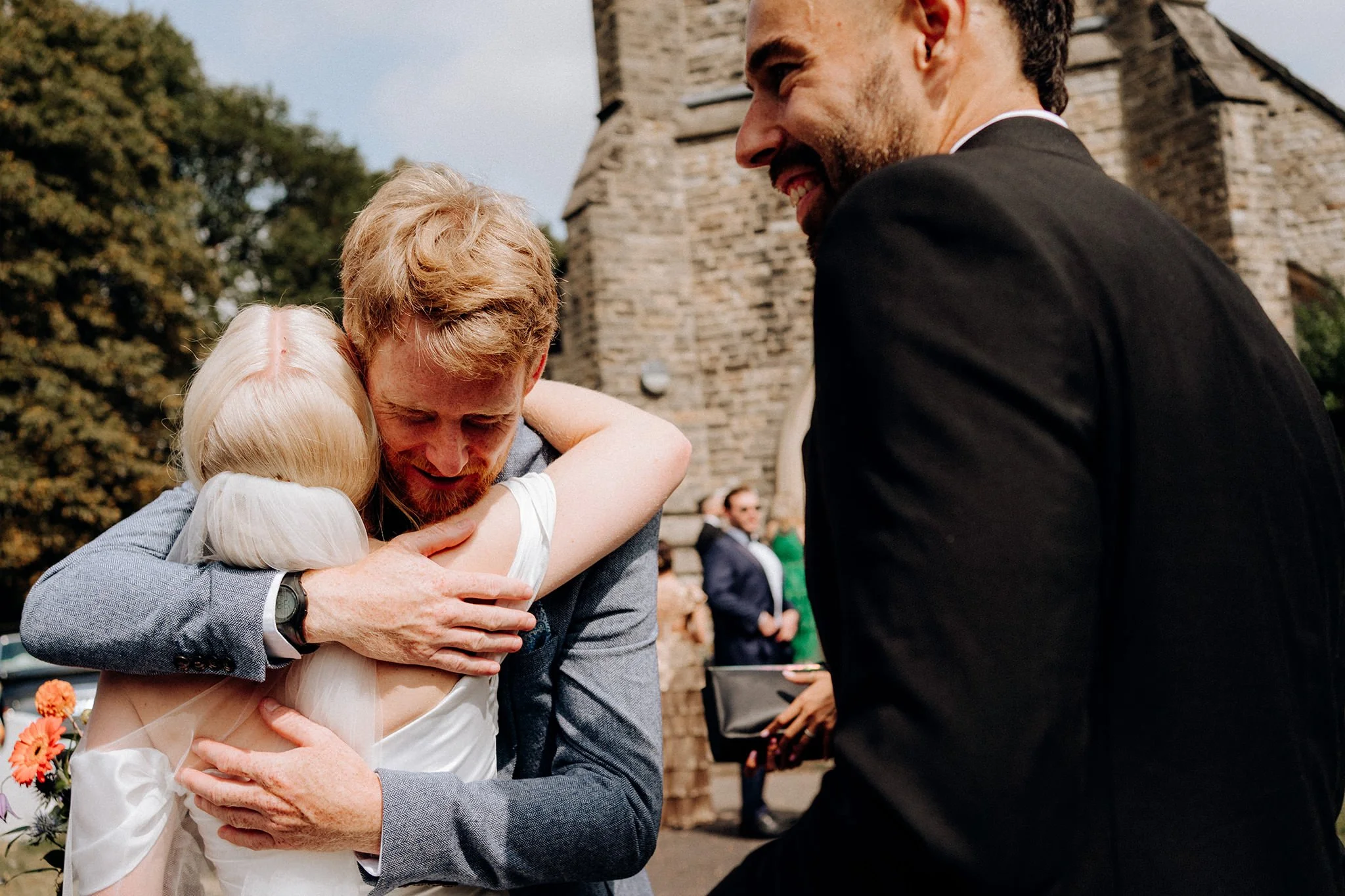 wedding ceremony at st luke's church
