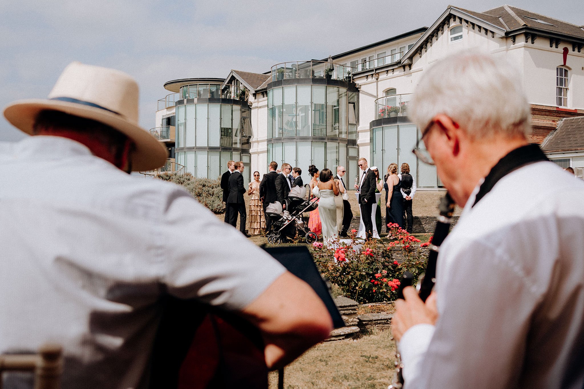 crosby beach wedding party
