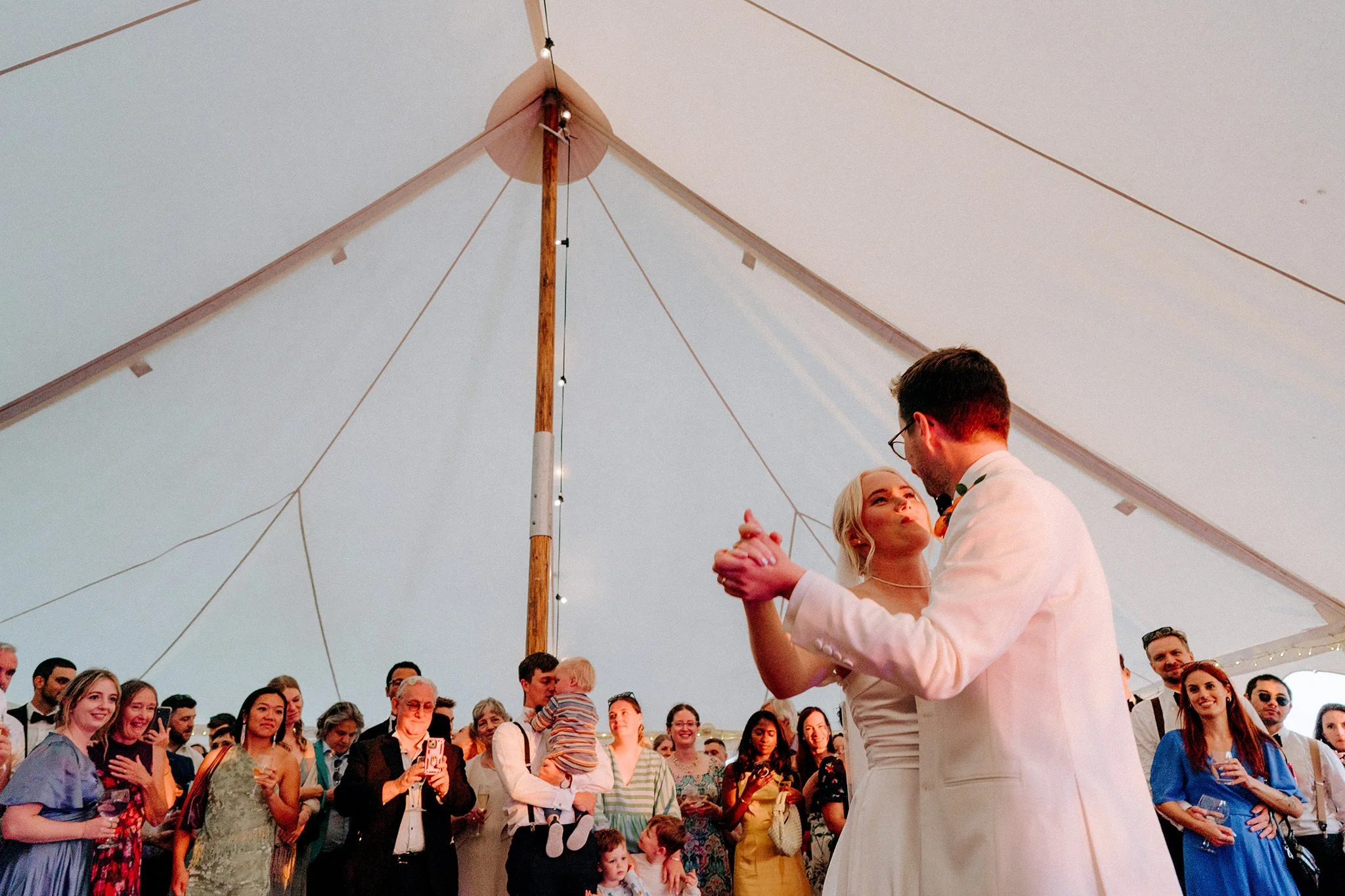 crosby beach wedding dancefloor