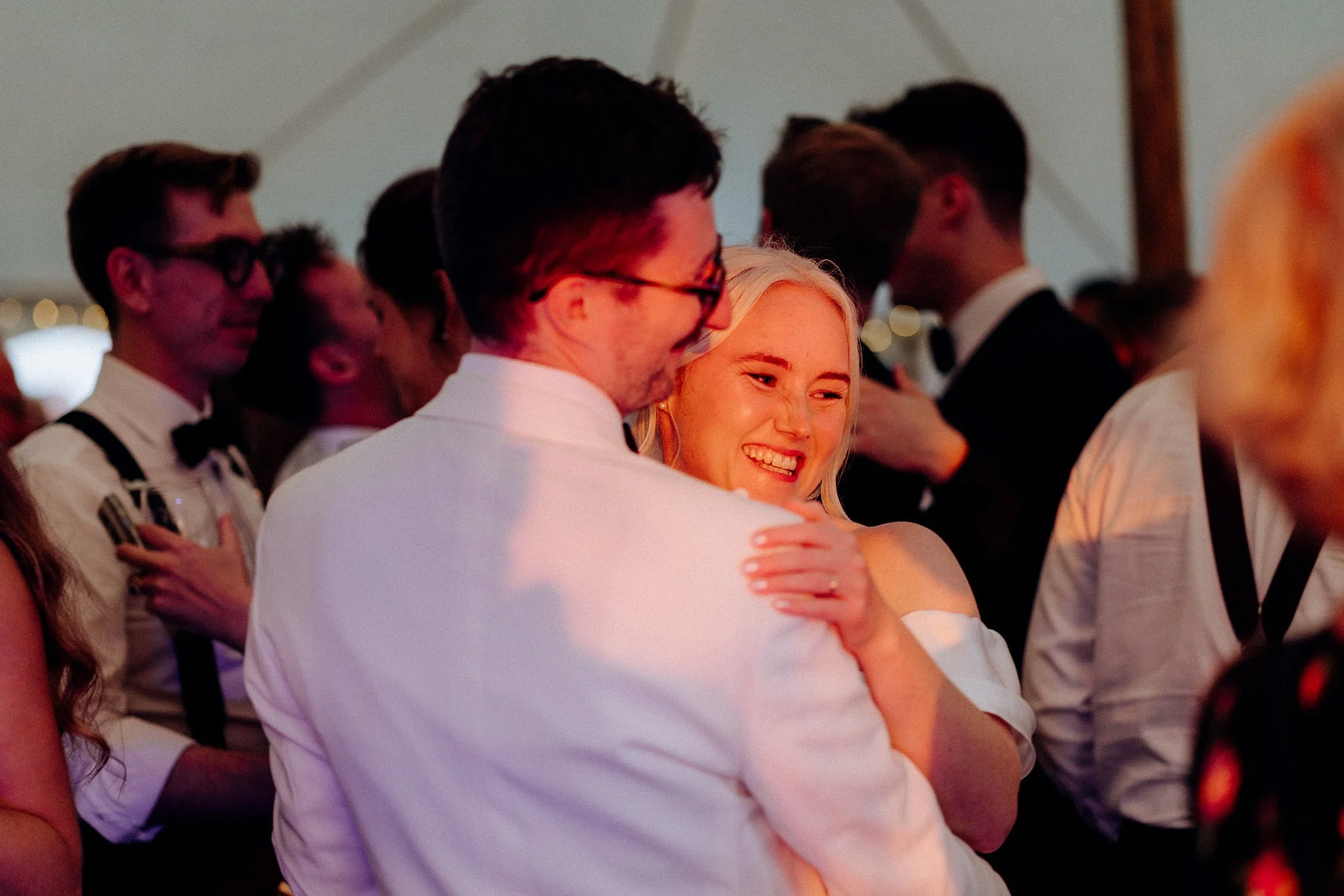 crosby beach wedding dancefloor