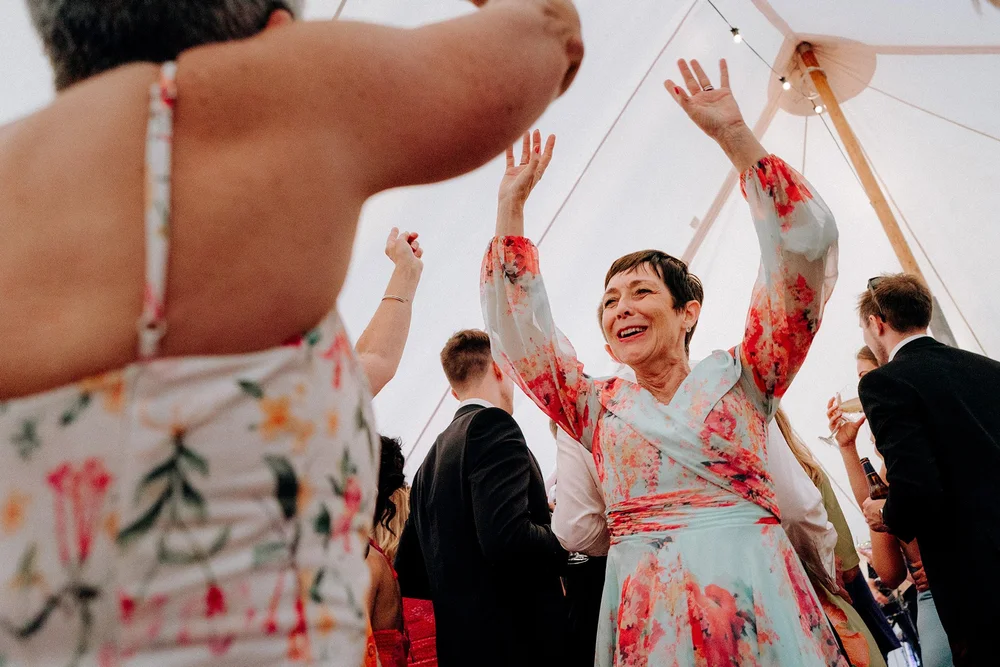 crosby beach wedding dancefloor