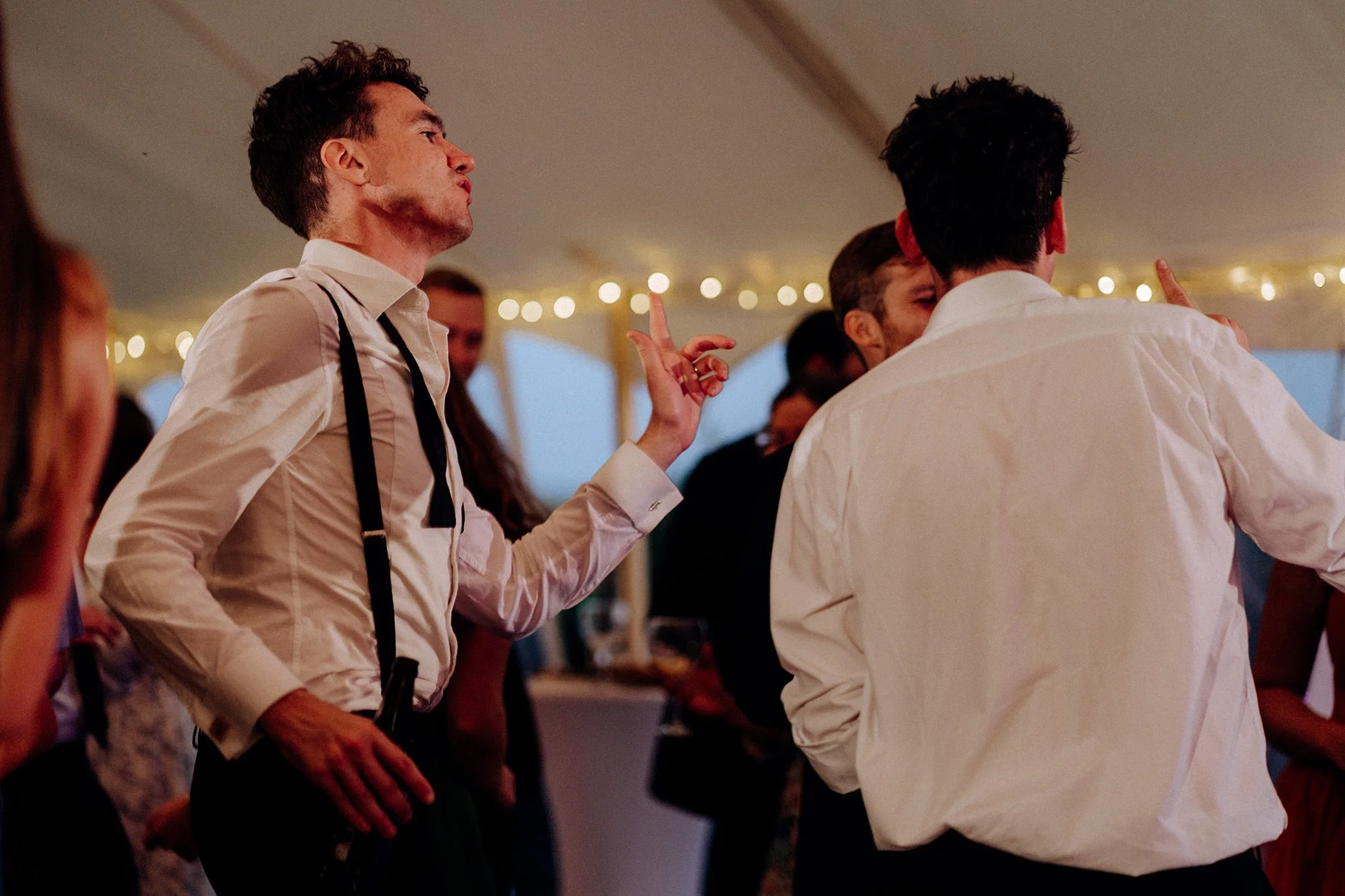 crosby beach wedding dancefloor