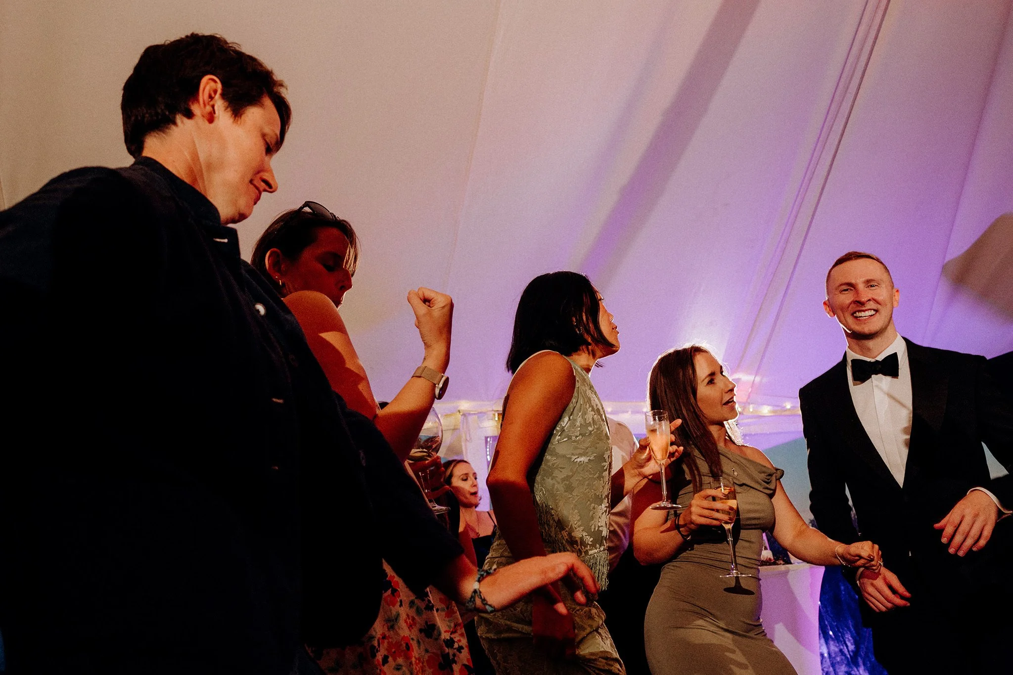 crosby beach wedding dancefloor